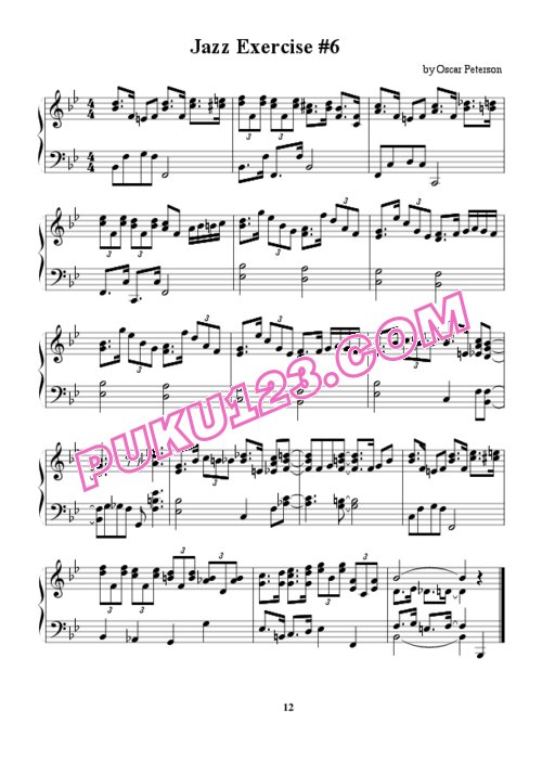 Oscar Peterson - Jazz piano for the young pianist 2 (printed)钢琴谱第3页