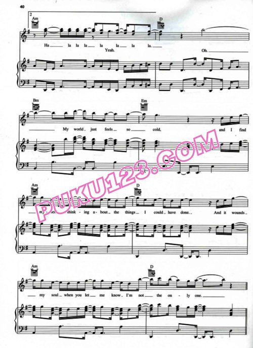 Maroon 5  Hands All Over钢琴谱第3页