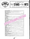 乐谱作品集《六十二首钢琴弹唱经典名曲》62 Stars 62 Hits钢琴谱封面