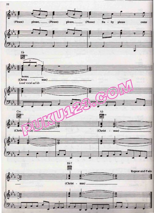 玛莉雅.凯莉Mariah Carey《Christmas》专辑弹唱版钢琴谱合集钢琴谱第2页