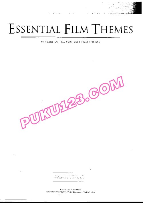 电影主题音乐钢琴曲集（一）Essential Film Themes01原版钢琴谱钢琴谱第1页