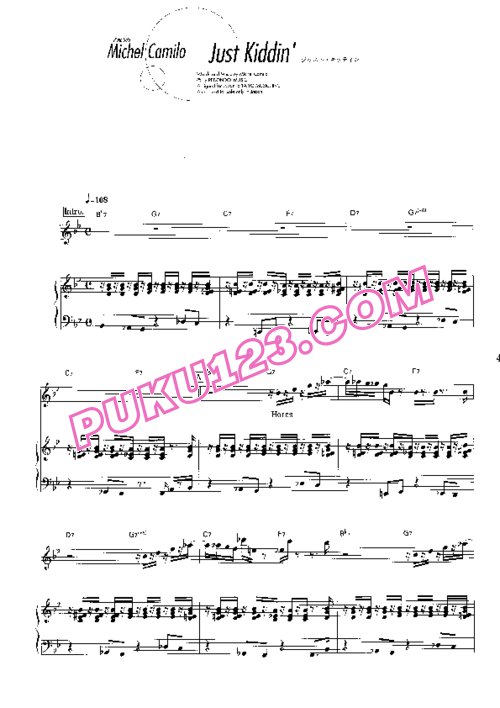天天钢琴网-免费下载多米尼加爵士钢琴好手Michel Camilo日版经典钢琴独奏曲谱10首