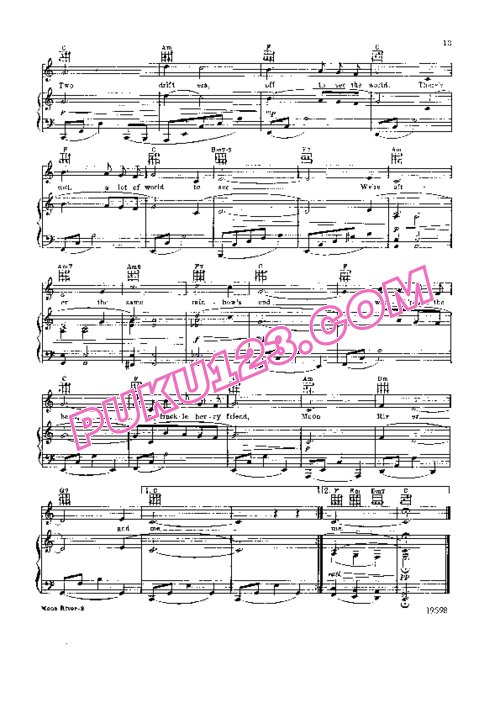 天天钢琴网-免费下载乡村爵士MANCINI《Song Book》经典选辑（声乐+钢琴+和弦）钢琴谱