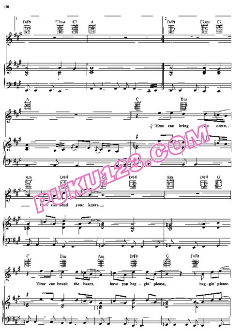 天天钢琴网-免费下载Eric Clapton《泪洒天堂 Tears in Heaven》原版弹唱钢琴谱