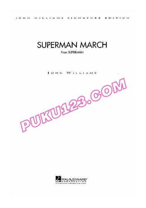 天天钢琴网-免费下载John Williams 约翰 威廉姆斯《超人》Superman 总谱