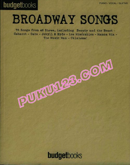 天天钢琴网-免费下载百老汇音乐片《BROADWAY SONGS》歌曲钢琴谱集（钢琴+声乐+和弦）