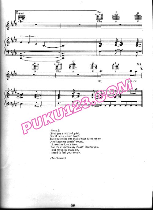 天天钢琴网-免费下载布莱恩亚当斯《Best of Songbook》精选钢琴谱（钢琴+声乐+和弦）