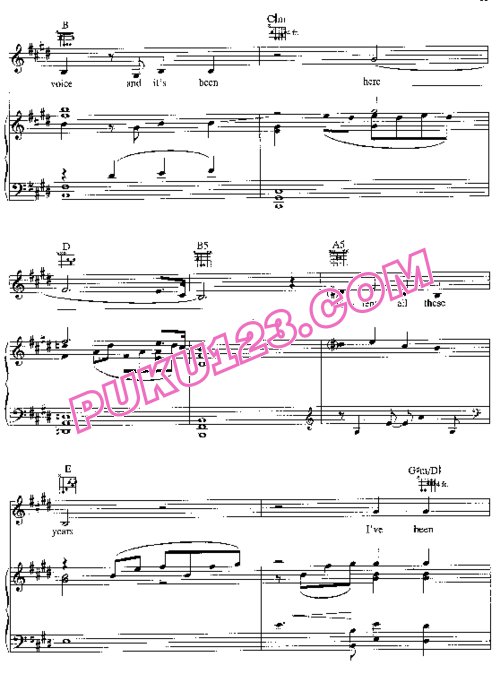 天天钢琴网-免费下载多莉 艾莫丝Tori Amos《MTV Unplugged》专辑 钢琴谱+吉他指法谱