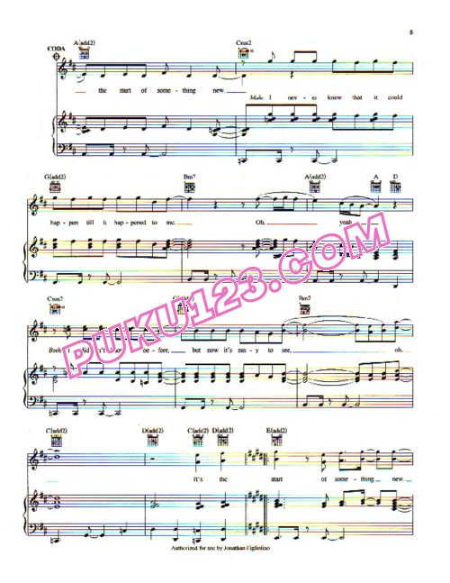 天天钢琴网-免费下载歌舞青春 High School Musical 1电影主题音乐钢琴曲集
