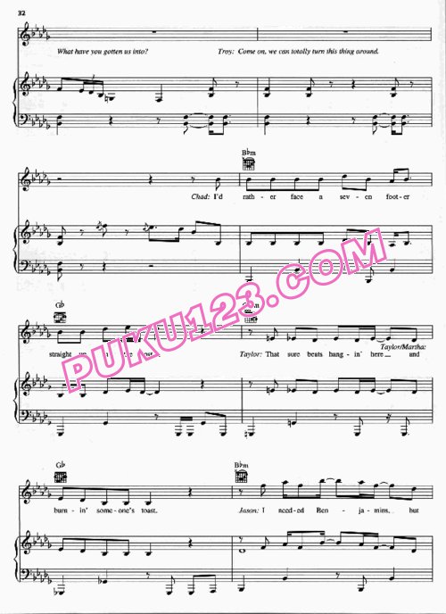 天天钢琴网-免费下载歌舞青春 High School Musical 2电影主题音乐钢琴曲集