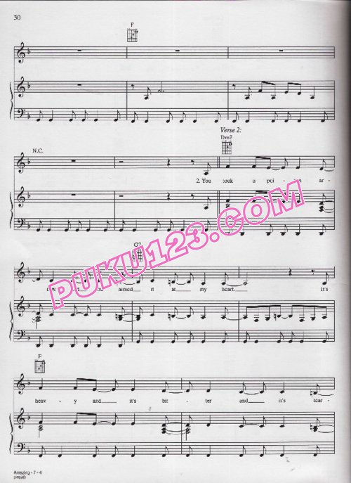 天天钢琴网-免费下载麦当娜 Madonna 专辑《Music》原版伴奏钢琴谱10首