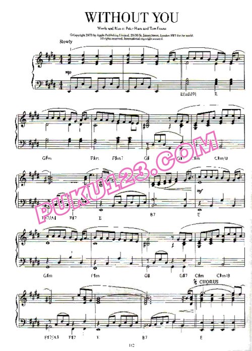 天天钢琴网-免费下载欧美流行歌曲 100 Piano Solo Book 100首钢琴独奏 钢琴谱集