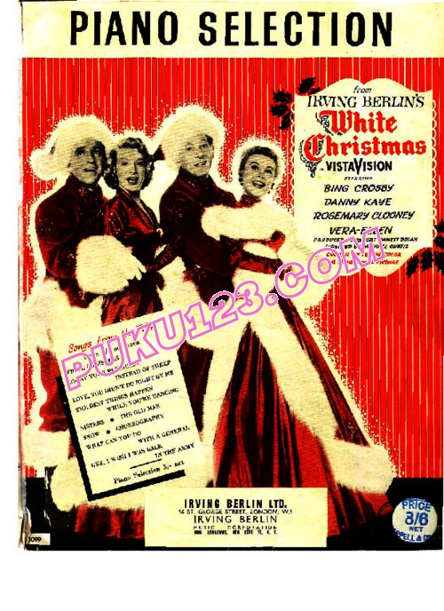 天天钢琴网-免费下载欧文.柏林Irving Berlin《白色圣诞节钢琴选曲》原版钢琴谱