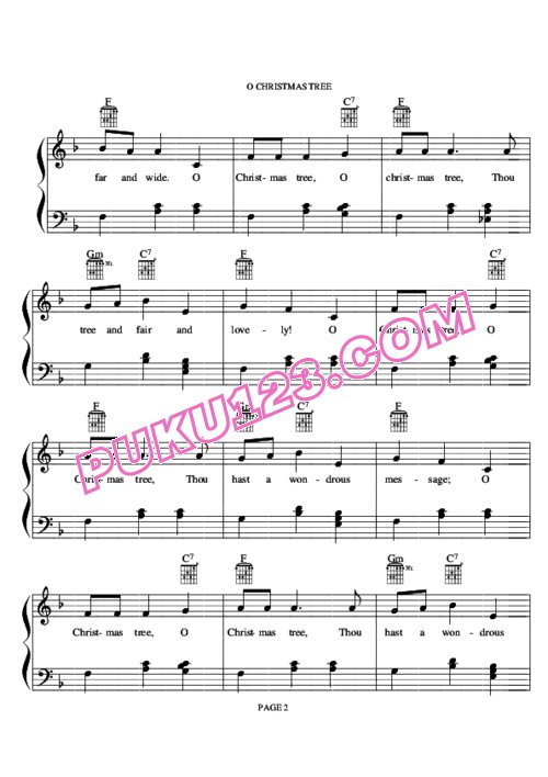 天天钢琴网-免费下载圣诞歌曲钢琴谱《Christmas songbook and piano》24首超值推荐