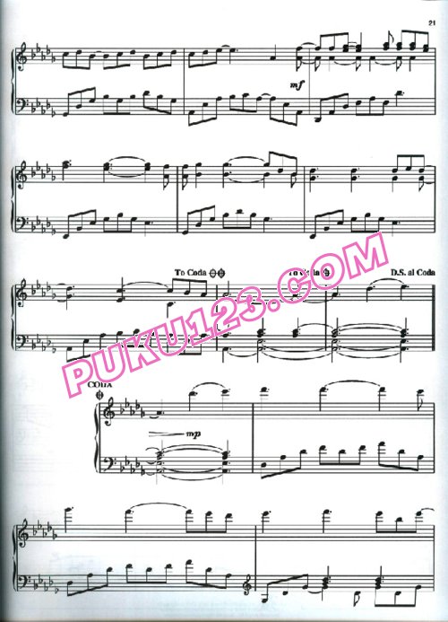 天天钢琴网-免费下载雅尼 Yanni《我的时光 In my time》原版流行钢琴谱
