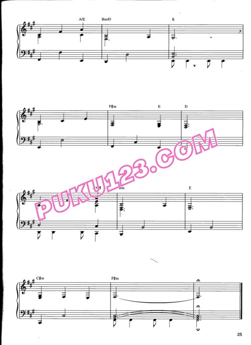天天钢琴网-免费下载汉斯.季莫Hans Zimmer《角斗士》Gladiator 动画影视原声钢琴谱