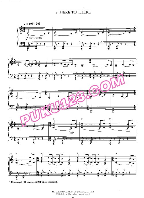 天天钢琴网-免费下载尼曼 电影配乐《钢琴别恋》The Piano 6首选曲 原版钢琴谱