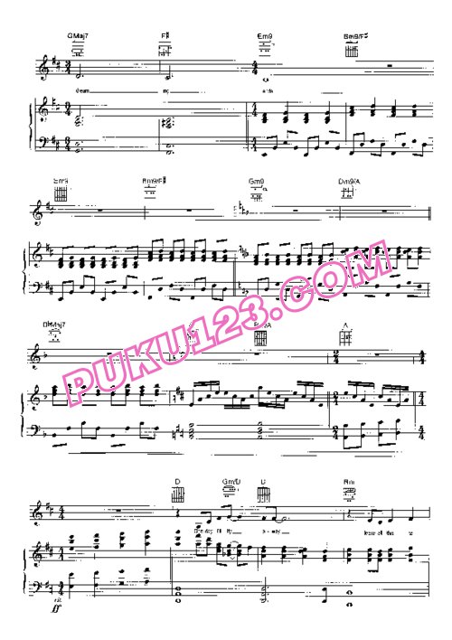 天天钢琴网-免费下载影视 红磨坊(Moulin Rouge)全剧原声歌曲钢琴谱