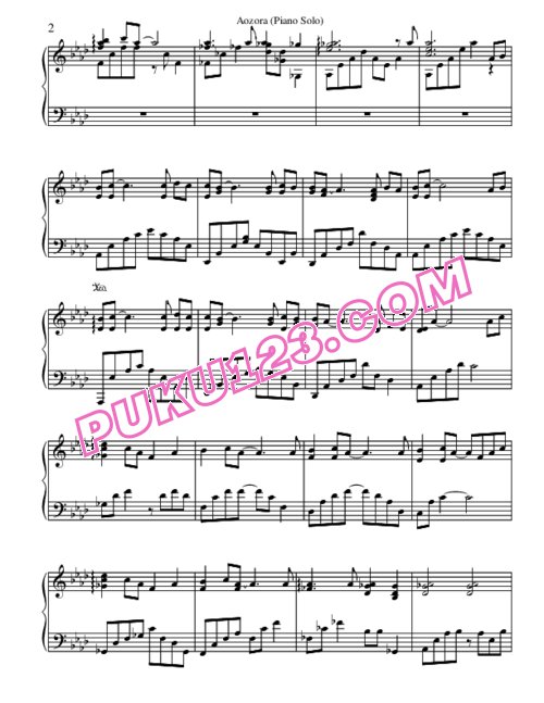 天天钢琴网-免费下载air-aozora-piano-solo