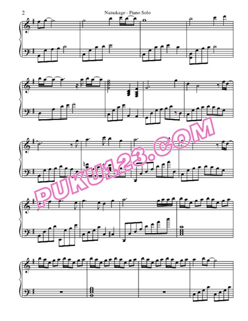 天天钢琴网-免费下载air-natsukage-piano-solo