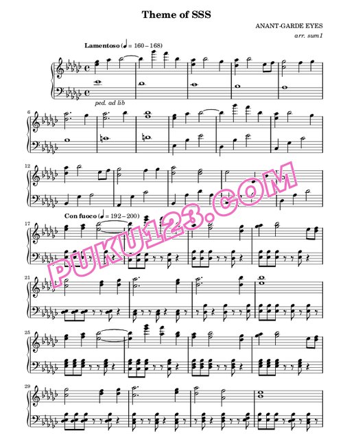 天天钢琴网-免费下载Angel Beats! - Theme of SSS