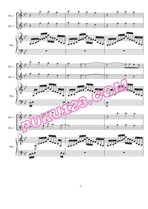 天天钢琴网-免费下载Ayashi no Ceres -Scarlet for Piano and 2 parts