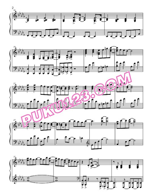 天天钢琴网-免费下载bartender-bartender-piano-version