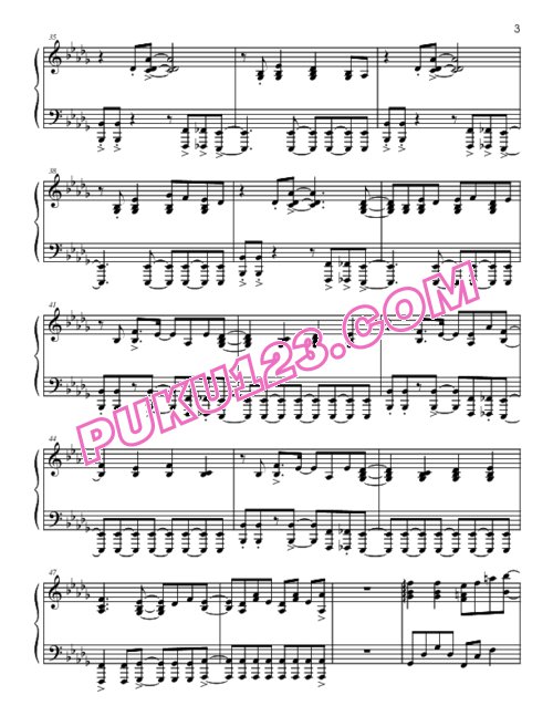 天天钢琴网-免费下载bartender-bartender-piano-version