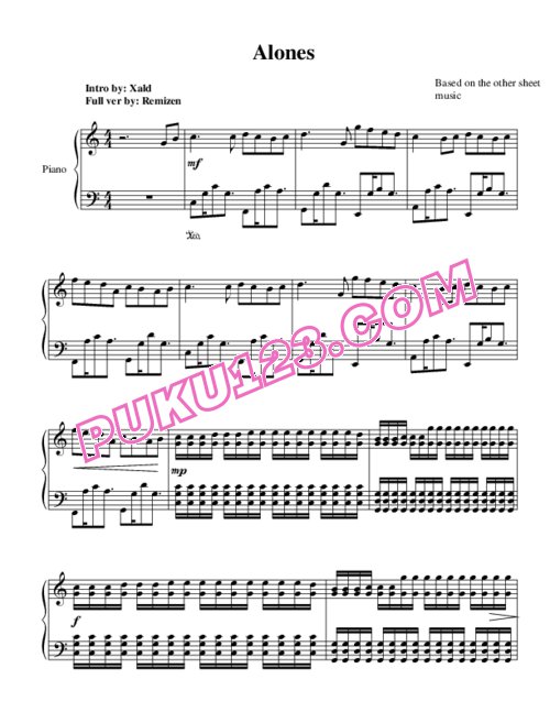 天天钢琴网-免费下载bleach-alone-piano-full-version