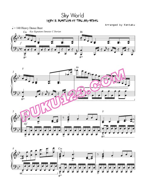 Blinx 2_ Masters of Time and Space - Flying Castle Theme (Sky World)钢琴谱第1页