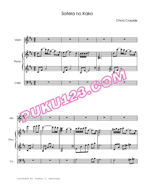 天天钢琴网-免费下载chrno-crusade-satela-no-kako