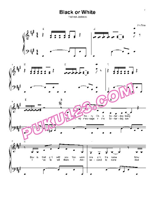 black-or-white-by-micheal-jackson-complete-piano-sheet[1]钢琴谱第1页
