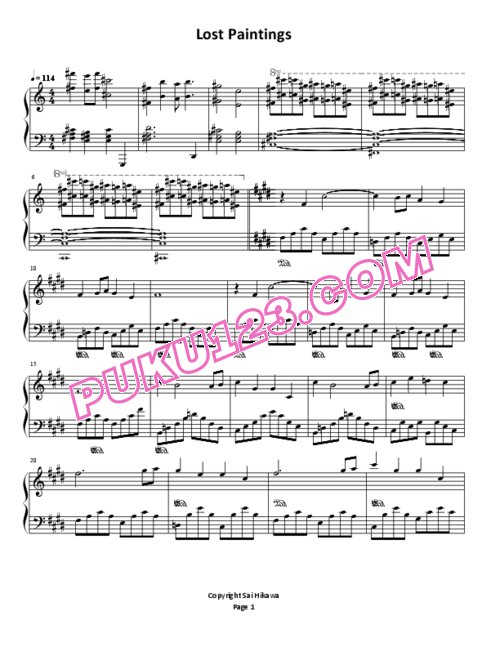 天天钢琴网-免费下载Castlevania Symphony of the Night - Lost Paintings