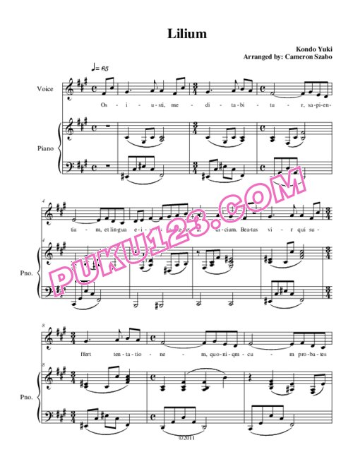 天天钢琴网-免费下载elfen-lied-lilium-3