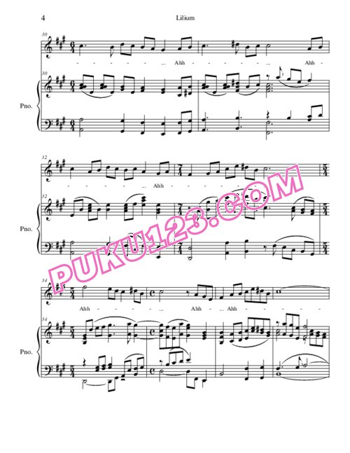 天天钢琴网-免费下载elfen-lied-lilium-3