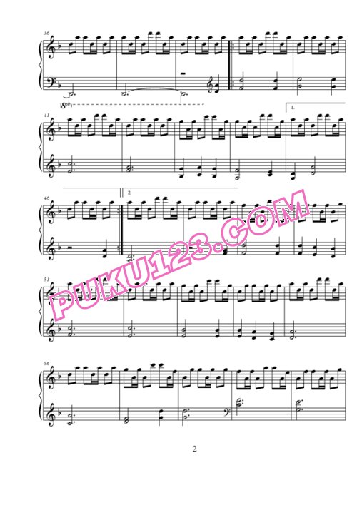 erementar-gerad-pledge-reverie-metherlence钢琴谱第2页