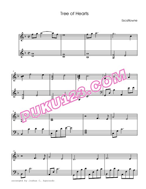 escaflowne-tree-of-hearts钢琴谱第1页