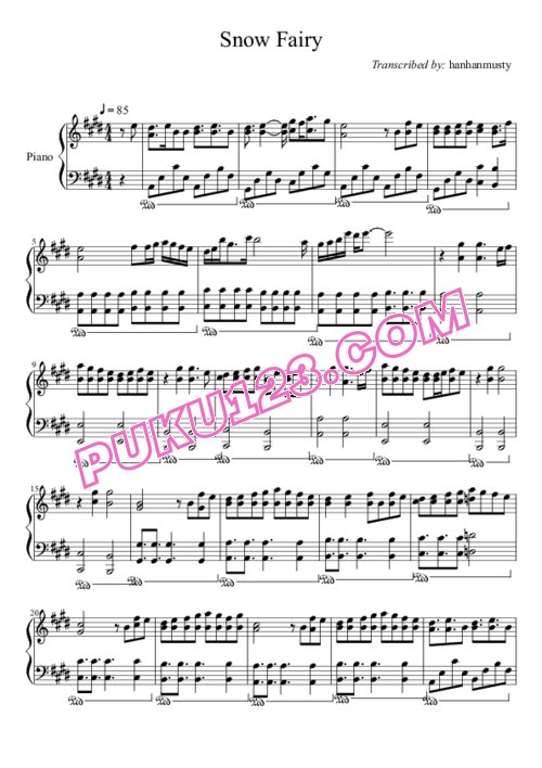 天天钢琴网-免费下载Fairy Tail - Fairy Tail anime - Snow Fairy