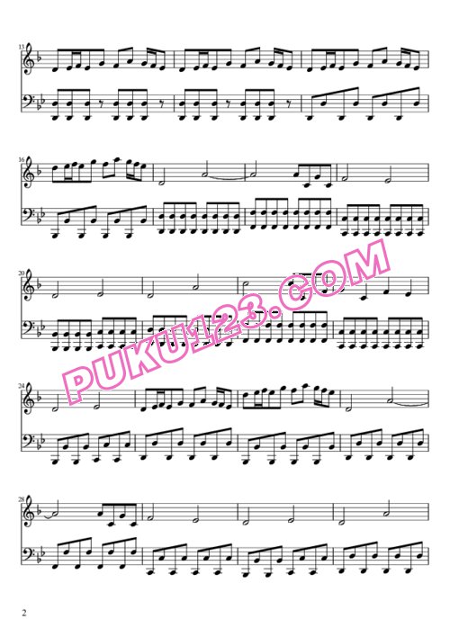 天天钢琴网-免费下载Fairy Tail - Main theme