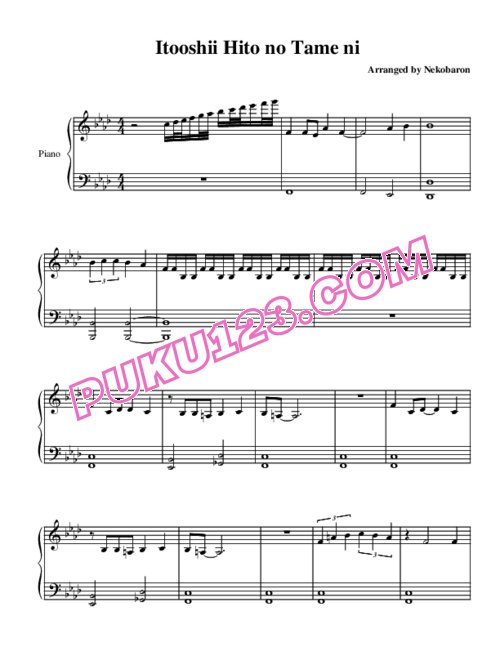 天天钢琴网-免费下载fushigi-yuugi-itooshii-hito-no-tame-ni
