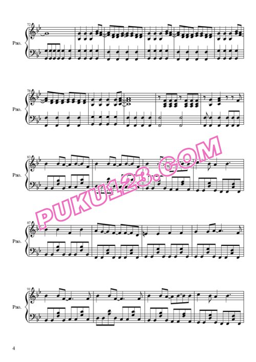 gakuen-alice-pika-pika-no-taiyou钢琴谱第3页