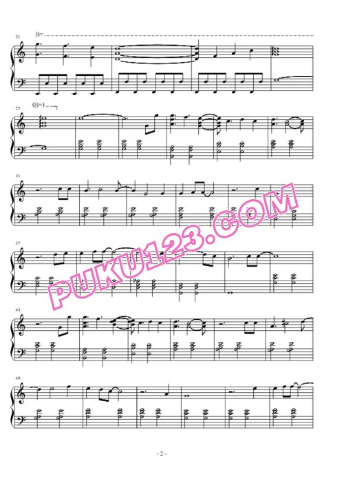 天天钢琴网-免费下载guilty-crown-my-dearest-2