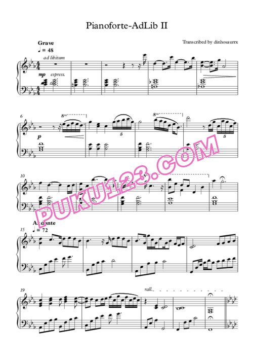 天天钢琴网-免费下载guilty-crown-pianoforte-adlib-ii