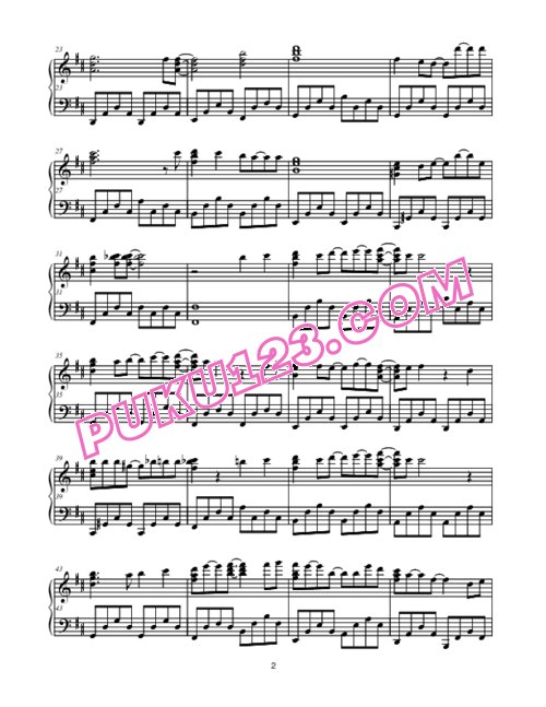 天天钢琴网-免费下载inuyasha-sotsugyou-sayonara-ashita-no-tame-ni-piano-solo