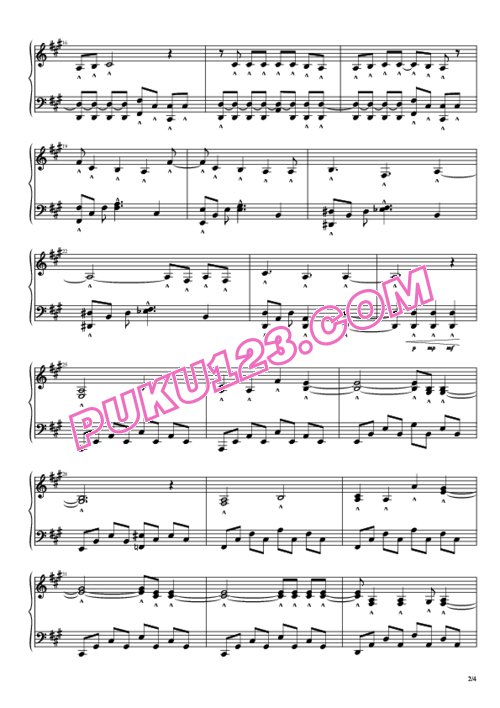 天天钢琴网-免费下载Katekyo Hitman Reborn! - Opening 6 _ Easy Go - Kazuki Kota [TV SIZE]
