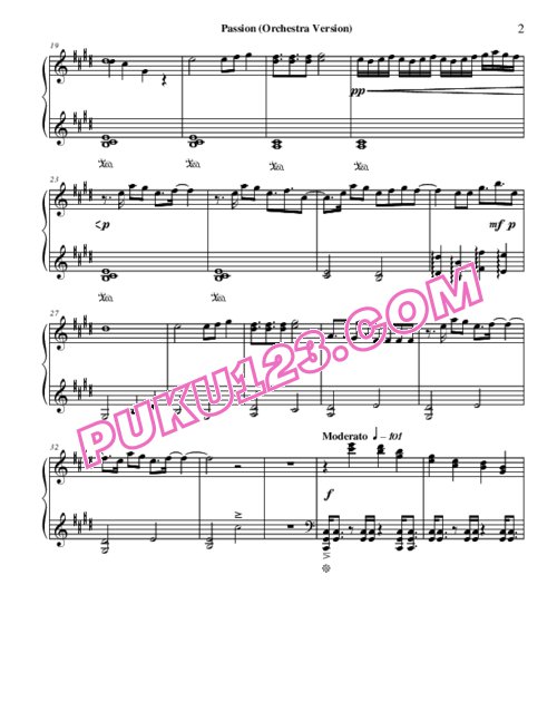 天天钢琴网-免费下载kingdom-hearts-ii-passion-orchestra-for-piano