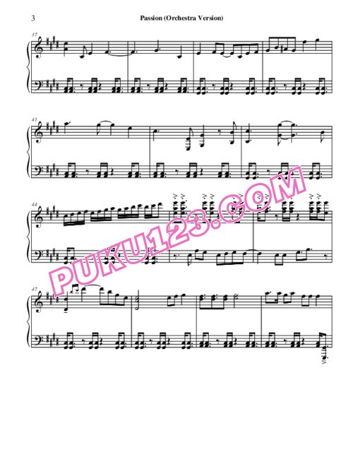 天天钢琴网-免费下载kingdom-hearts-ii-passion-orchestra-for-piano