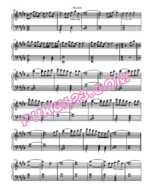 天天钢琴网-免费下载kingdom-hearts-ii-passion-piano