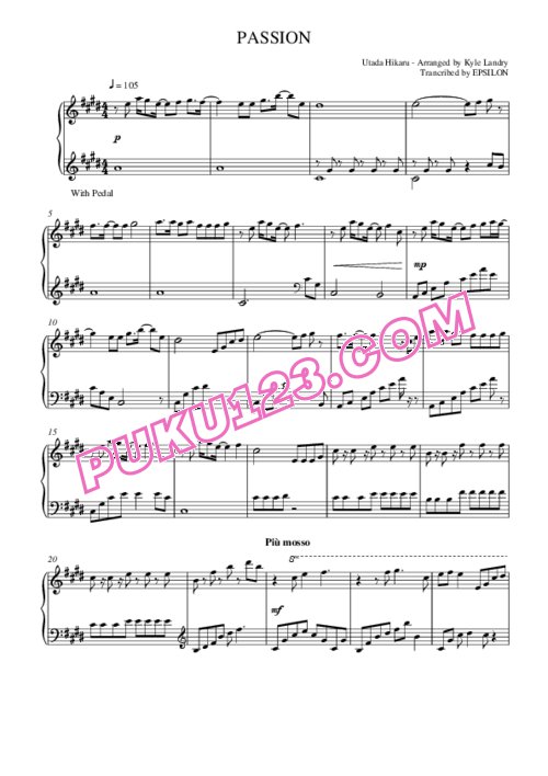 天天钢琴网-免费下载kingdom-hearts-ii-passion
