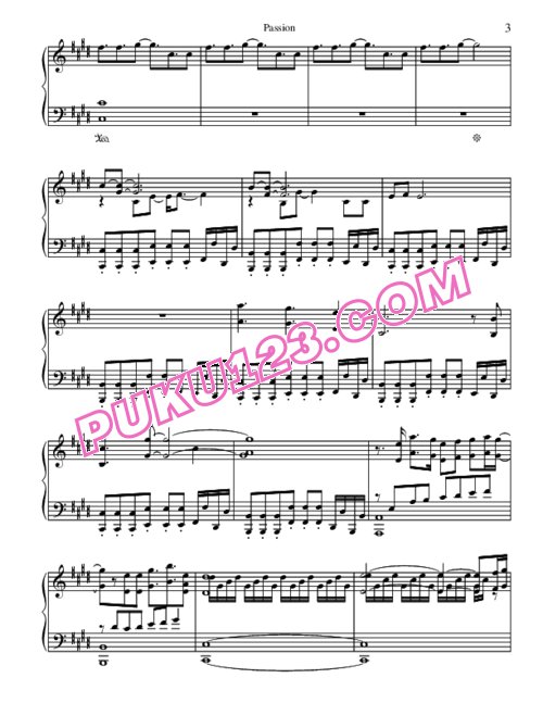 天天钢琴网-免费下载Kingdom Hearts II - Passion